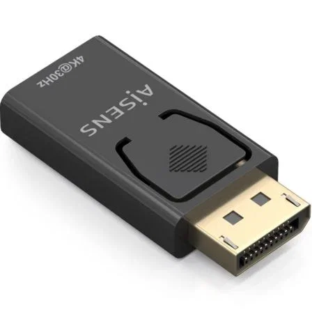 Aisens Conversor DisplayPort a HDMI 4K@30Hz, DP/M-HDMI/H, Negro Aisens Conversor DisplayPort a HDMI 4K@30Hz, DP/M-HDMI/H, Negro